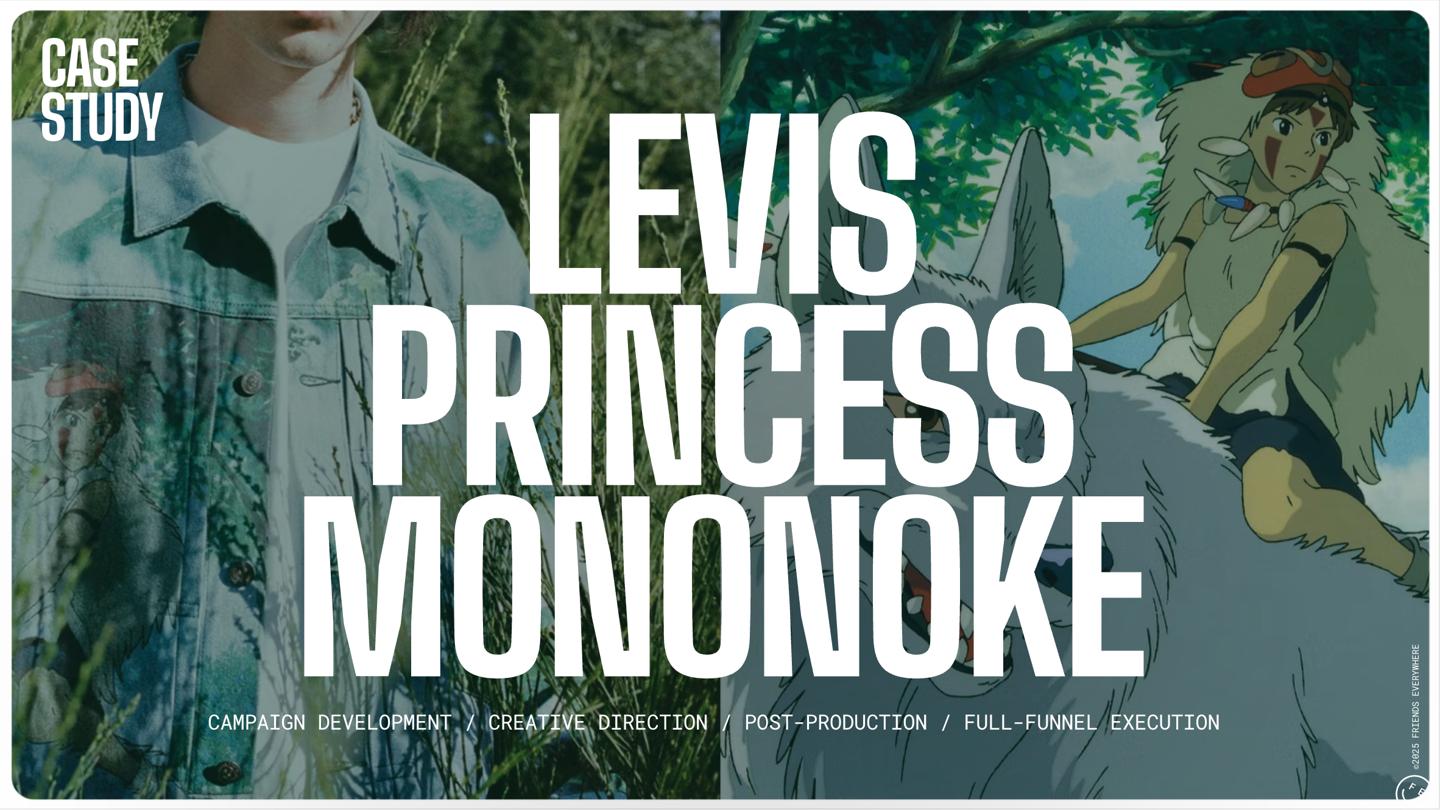 Levis x Princess Mononoke case study