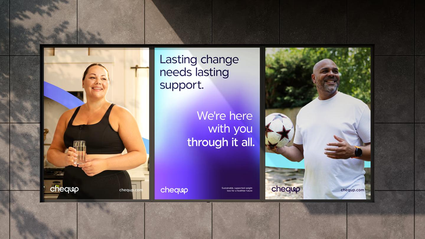 CheqUp - A brand identity celebrating the weight loss journey case study